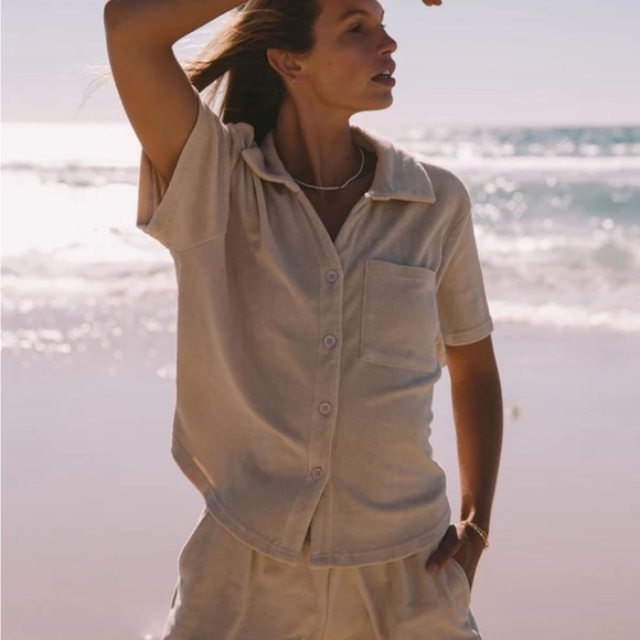 Araminta James Terry Cloth Shirt - Picture 2 of 5